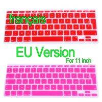 11.6 inch French UK/EU Franch Silicone Soft color AZERTY Keyboard Cover Skin for Mac Book Air 11 11.6 inch For macbook