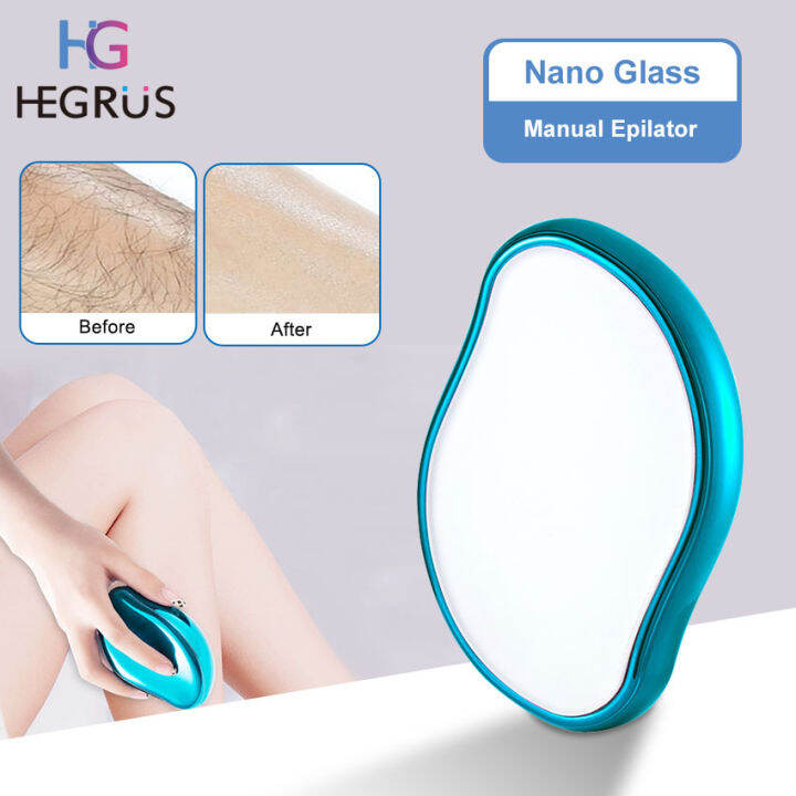 HEGRUS Hair Removal Painless Physical Manual Epilator Crystal Hair Eraser Nano Glass Hair