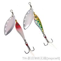 hot【DT】❇✗  1pcs  Spinner Metal Fishing 9g 13g 16g Crankbait Artificial Baits Wobbler Rotating Bait with Treble Hooks