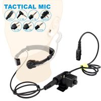 Walkie Talkie Microphone U94 PTT Neck Throat Mic Earpiece Radio Tactical Headset For Hytera HYT Midland ICOM Yaesu Vertex Phone