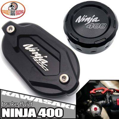 Motorcycle Front Rear brake Fluid Cylinder Master Reservoir Cover Cap Guard For KAWASAKI NINJA400 NINJA-400 2018-2022 NINJA 400