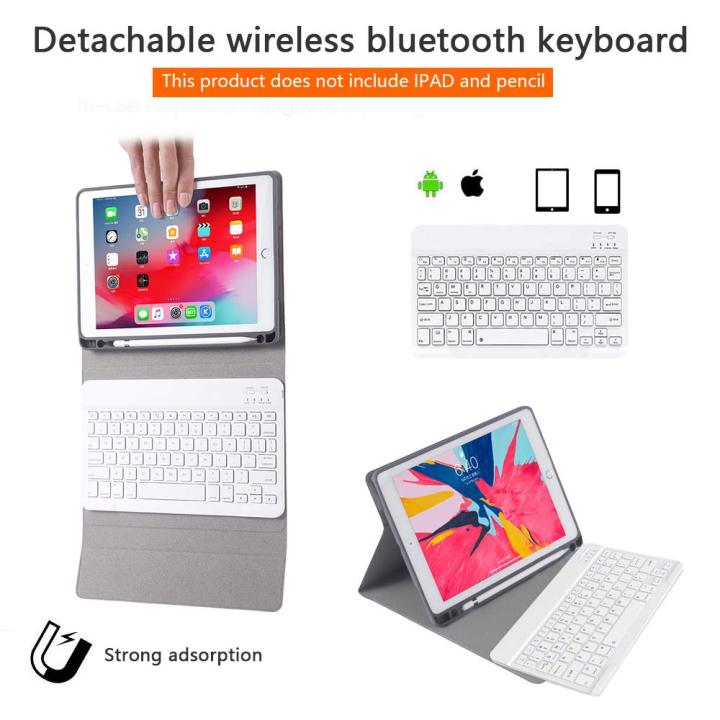 ipad-keyboard-case-สำหรับ-ipad-10-2-นิ้ว-2019-ipad-7th-generation-case-stand-พร้อมคีย์บอร์ดไร้สายที่ถอดออกได้-smart-auto-sleep-wake-magnetic-cover-ในตัวที่ใส่ดินสอสำหรับ-apple-tablet