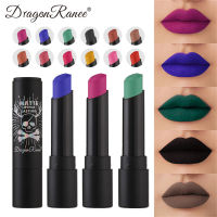 DRAGON RANEE 12สีลิปสติกเคลือบกันน้ำสีแดงเขียวม่วงลิปสติกสีเวลเว็ดลิปสำหรับแต่งหน้าคงทน