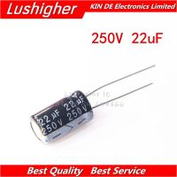 10PCS 250V22uF 10*17mm 22UF 250V 10x17 mm Aluminum Electrolytic Capacitor DIP WATTY Electronics