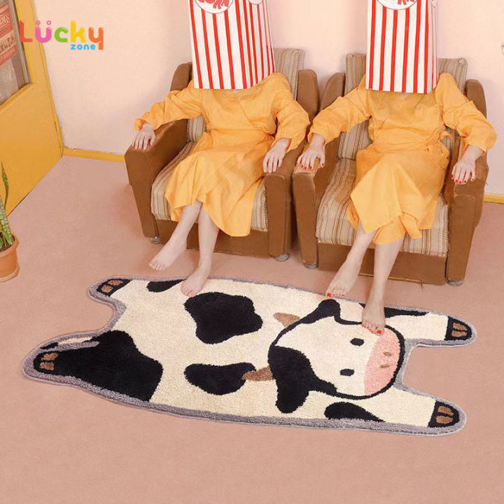 Creative Cat Rug Nordic Cartoon Carpet Bedroom Non Slip Bedside Soft Floor  Mat