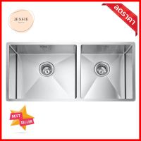 ซิงค์ฝังสแควร์ 2หลุม MEX BSC822 สเตนเลสBuilt-In Sink Square 2B MEX BSC822 2B SS **ราคาดีที่สุด**