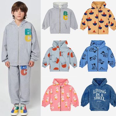 【CC】 2023 New Baby Boys Sweatshirts Set Sleeve Boy Hoodies Children  39;s Sweater Bobo Print Outwear Kids