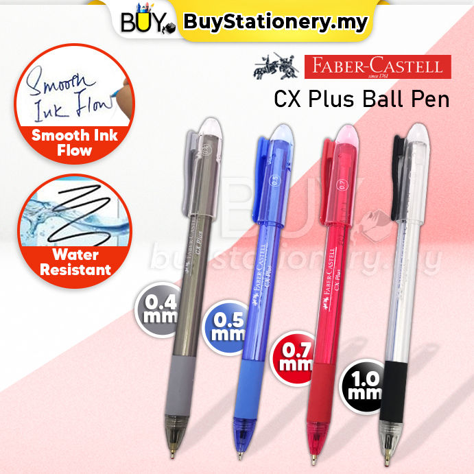 Faber　0.7　CX　Pen　Black　Needle　Pen　Plus　1.0　Point　Blue　Pen　Castell　Pen　Super　0.4　Pen　Smooth　Ball　(1s/Pcs)　0.5　Red　Pen　Lazada