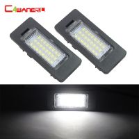 Cawanerl สำหรับ Bmw E82 E88 E90 E91 E92 E93 E39 E60 E61 E70 E71 X5 M5 X6 2 X Led ตกแต่งรถยนต์หมายเลขป้ายทะเบียนรถสีขาว12V