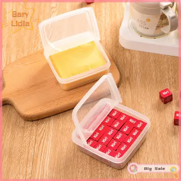 1PCS Butter Cheese Storage Box Portable Refrigerator Fruit