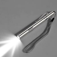 Mini Portable Medical Handy LED Pen Light Flashlight USB Rechargeable Dentist Nurse Torch with Stainless Steel Clip Rechargeable  Flashlights