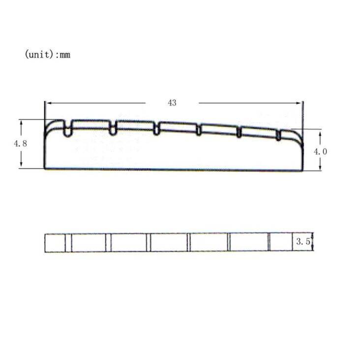 4-pcs-electric-guitar-6-string-nut-cattle-bone-slotted-style-guitars-replacement-stable-amp-durable