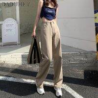 COD DSGERTRYTYIIO DaDuHey? Womens Korean-Style New Retro Easy Matching Straight Jeans High Waist Slimming Loose Wide-Leg Pants