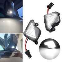 ☜♟✵ 2Pcs White LED Puddle Light Rearview Side Mirror Lights No Error Lamp For Skoda Octavia 2 3 5E 1Z Superb MK2 3 B6 B8