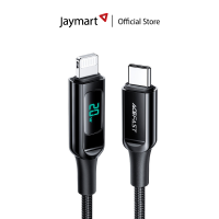 ACEFAST USB-C to Lightning zinc alloy digital display braided charging data cable C6-01 (ของแท้) By Jaymart