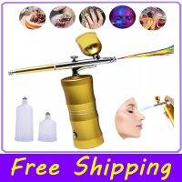 Top 0.4Mm Air Compressor Multi-Purpose Cordless Mini Airbrush For Nail Art Tattoo Craft Cake Nano Fog Mist Oxygen Sprayer