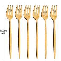 【CW】 Set Cutlery Dessert   Gold - 6pcs Fruit Aliexpress