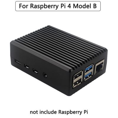 【☊HOT☊】 fuchijin77 Raspberry Pi 4 Model B เคสพัดลมคู่อะลูมิเนียมอัลลอย Cnc กรอบหุ้มโลหะ4สีพร้อมอ่างความร้อนสำหรับ Raspberry Pi 4b/3b/3b