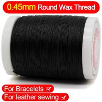 【YD】 0.45mm 170m Round Wax Thread for Leatherworking Sewing   Jewelry Repairs String Book Binding Polyester Cord
