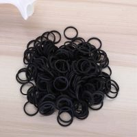 ✾♙ 0.6x0.9mm Black Small Rubber Band Hair Band School Office Home Supplies Rubber Bands Stationery