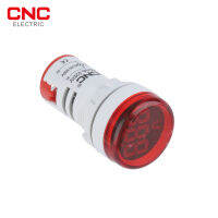 CNC 10Pcs 22Mm Mini Digital Voltmeter Round AC 12-500V เครื่องวัดแรงดันไฟฟ้า Monitor Power LED Indicator 5 Color