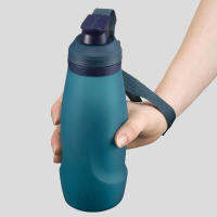 ขวดน้ำเนื้อหยุ่นรับแรงกดได้ดี ขวดน้ำ ขวดนิ่ม FORCLAZ Soft &amp; Compressible Trekking Water Bottle - TREK 500 Soft 0.6L Blue