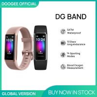 DOOGEE DG Band นาฬิกาข้อมืออัจฉริยะกันน้ำบลูทูธสมาร์ทวอท์ชฟิตเนสเครื่อวัดอัตราหัวใจ14โหมดกีฬาออกซิเจนในเลือด