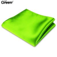 ⭕Satin Solid Plain Color Handkerchief Hanky Pocket Square for Wedding Party