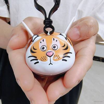 cute funny can fly tiger key chain rabbit panda bag pendant drawstring toys
