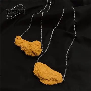 Food Fried Chicken Leg Chicken Wings Resin Necklace,Barbecue Beer Pendant  Necklaces,Resin Couple Necklace Clavicle Chain(Fried Chicken Nuggets) :  Amazon.ca: Clothing, Shoes & Accessories