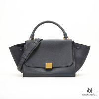 CELINE TRAPEZE SMALL BLUE NAVY CALF GHW