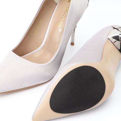 Self-Adhesive Anti-Slip Pads Shoes High Heel Sole Protector Rubber Cushion Insole Forefoot Non-Slip Heels Sticker Pads 2pcs/Pair Shoes Accessories