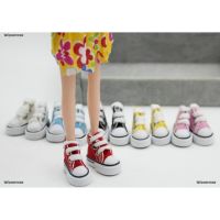 COD DSFGREYTRUYTU 1 Pair 1/6 Cute Lace Up Canvas Shoes Fits 12 inch Doll Shoes