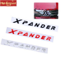 Hardingsun สำหรับ Mitsubishi Xpander Letter ABS อะไหล่สติกเกอร์รูปลอกหน้าที่ปิดกระโปรงรถตรารถยนต์