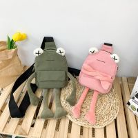 Personality Girls Small Bag Tide Cartoon Cute Frog Casual Messenger Bag Chest Unisex Shoulder Crossbody Bag Womens Handbags