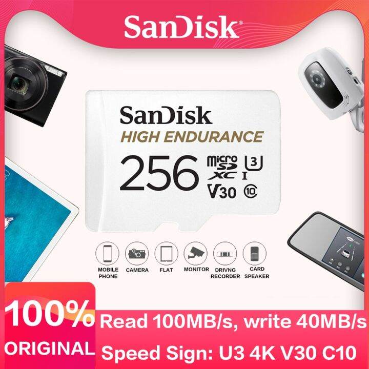 Sandisk High Endurance Video Microsdxc Card Mobilemate Read 100MB/S C10