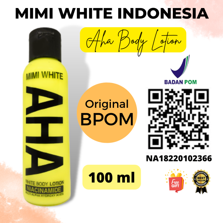 MIMI WHITE AHA BODY LOTION 100 ML Niacinamide Lazada Indonesia
