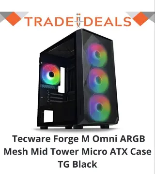 Tecware-Forge-M2-TG-ARGB-MATX-Gaming-Case-White