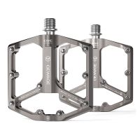 GEWAGE Road/Mountain Bike Pedals - 3 Bearings Bicycle Pedals - 9/16Inch CNC Machined Flat Pedals Bicycle Parts