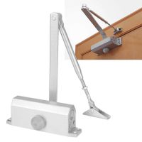 ✒ Door Closer Hydraulic Buffer Door Stopper Automatic 180 Degree Positioning Door Closer