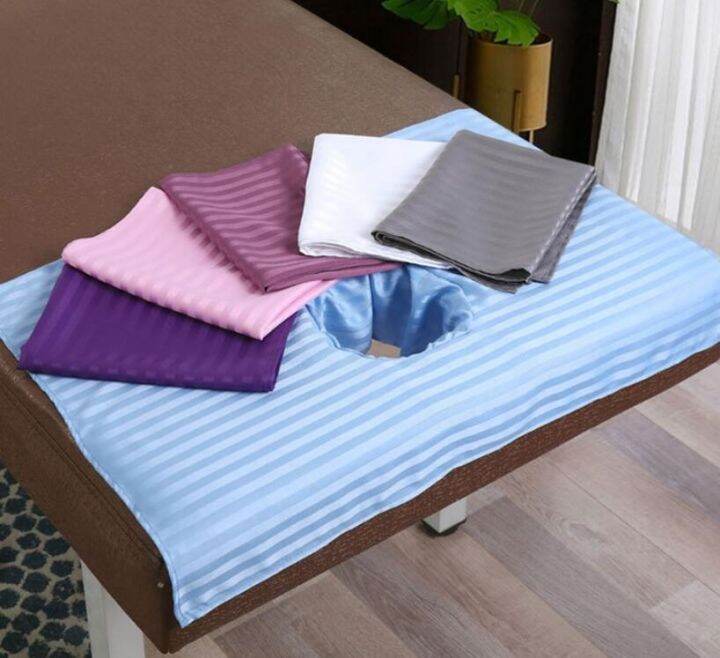 jw-5pcs-bed-sheet-massage-table-cover-bedside-face-hole-soft-polyester-with