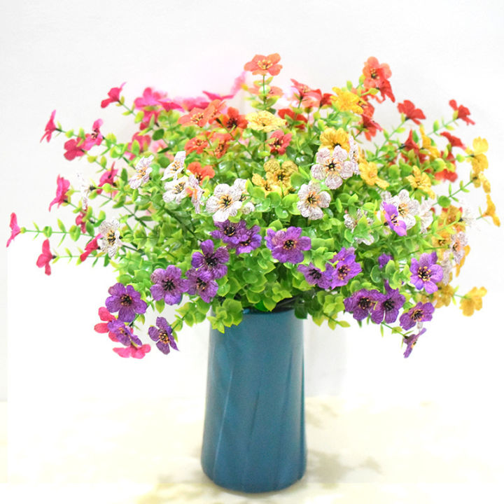 ดอกไม้ปลอม-ดอกไม้พลาสติก-ช่อดอกไม้ประดิษฐ์-หลากสี-สินค้าขายดี-มีให้เลืือถึง-6-ดอกสินค้าพร้อมส่งในไทย