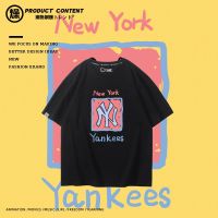 2023 High quality new style New York Yankees纽约洋基队纯棉T恤潮美式复古篮球夏季T恤短袖