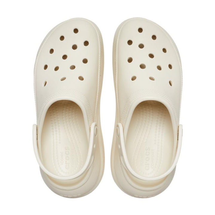 พร้อมส่ง-crocs-classic-crush-clog-bone-207521-2y2