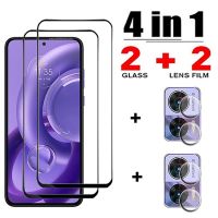 ✈✈● 4in1 Tempered Glass For Motorola Moto Edge 30 Neo Camera Lens Screen Protector Cover for Motorola Moto Edge 30 30 Pro Film Glass