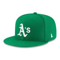 【cross】☊ Street fashion green baseball hat for men and women fashion AS flat brim trendy hat export cross-border youth hip-hop hard-top hat