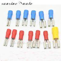 50 pcs 2.8mm 4.8mm 6.3mm Female Insulated Electrical Crimp Terminal for 0.5-2.5mm2 22-10AWG Connectors Cable Wire Connector