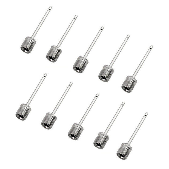 Qcici 10pcs Football Basketball Ball Inflating Pump Needle Valve