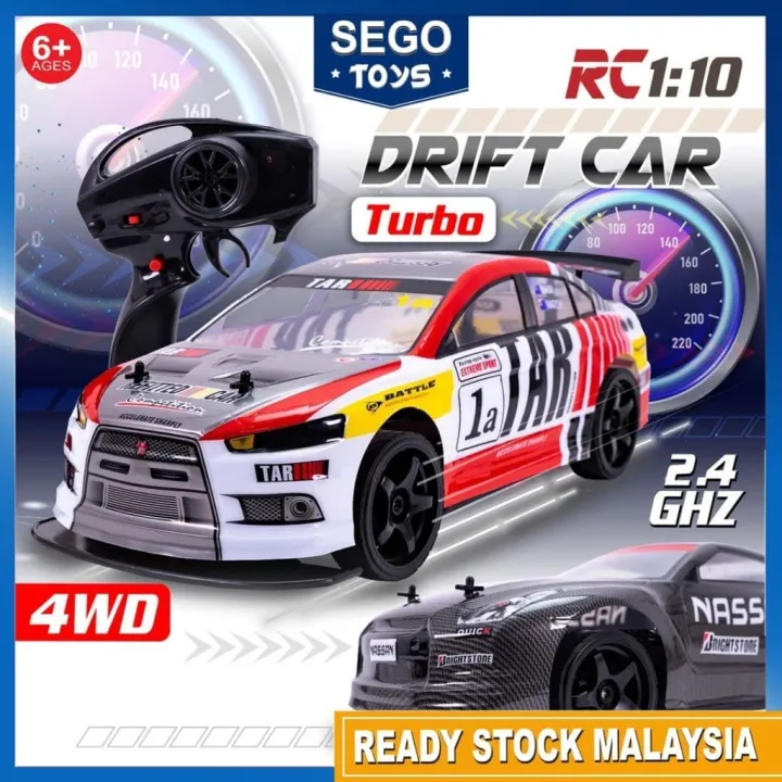 [Segotoys] 110 Drift RC Car With Turbo Battery 4WD 2.4GHz Remote