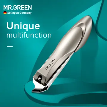 MR.GREEN Nail Clippers with Catcher, Professional Stainless Steel Fingernail  and Toenail Clipper Cutter, Trimmer Set